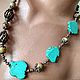 Necklace 'Memory' with Turquoise and Sand Jasper, Necklace, Moscow,  Фото №1