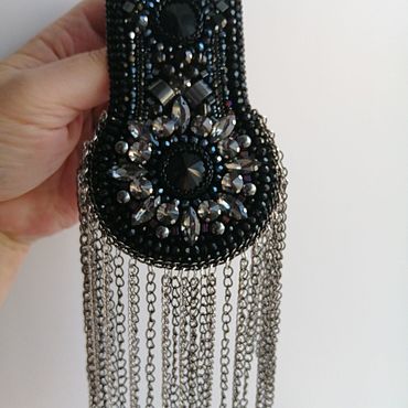 Украшения ручной работы. Ярмарка Мастеров - ручная работа Эполет из бисера. Handmade.