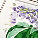 Винтаж: Панно декоративное Сyclamen от Royal Worcester/Англия. Картины винтажные. Убранство спальни         Larisa. Ярмарка Мастеров.  Фото №6