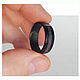 Carbon ring with black opal. Rings. Wooden jewellery. Online shopping on My Livemaster.  Фото №2