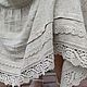 Long linen skirt with Seraphim tiers made of linen with viscose, Skirts, Sergiev Posad,  Фото №1