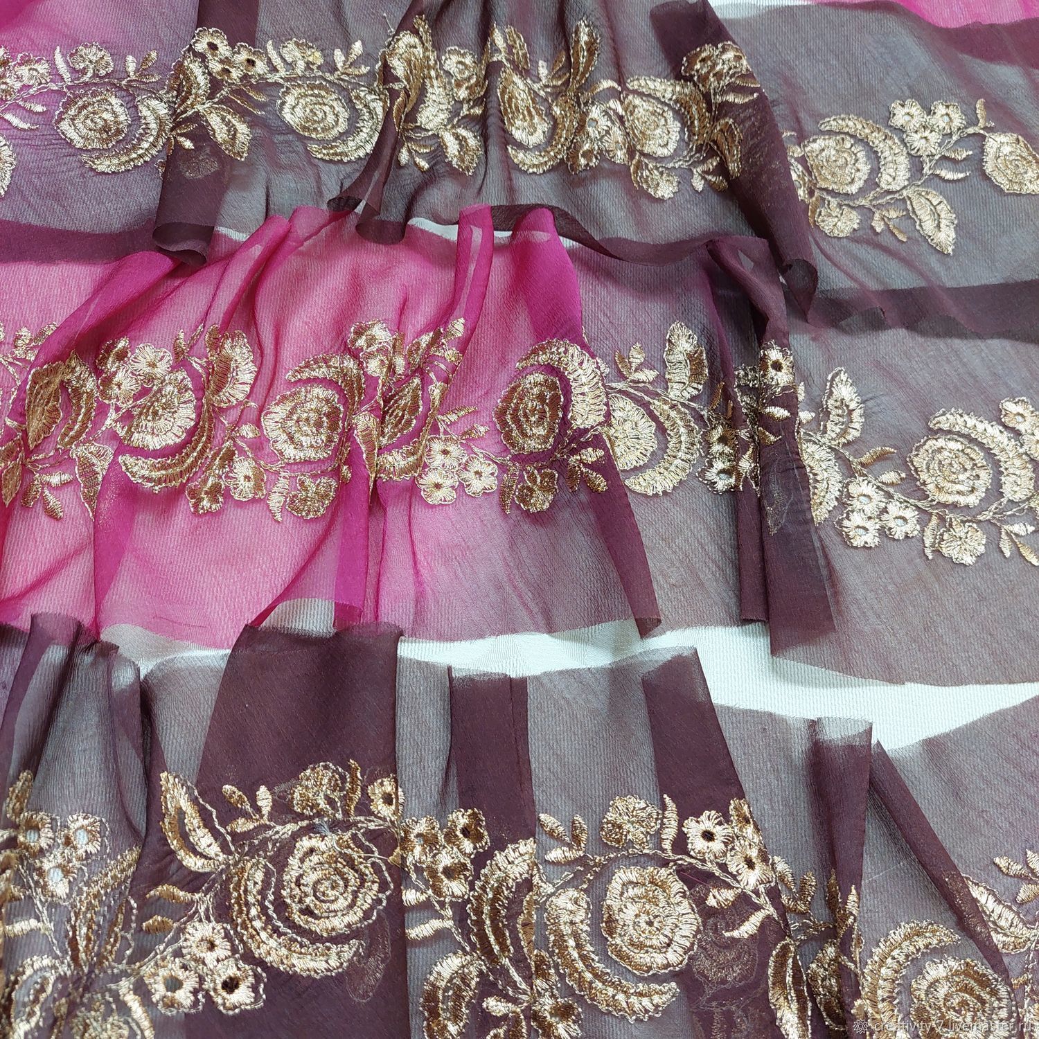 Винтажная ручная вышивка \"золотая ветвь\" купить в интернет-магазине ...