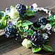 'BlackBerry': bracelet with lampwork berries. Bead bracelet. BeautyGlassByKate(Lampwork) (beauty-glass). Online shopping on My Livemaster.  Фото №2
