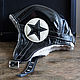 Головные уборы: Кожаная шапка-шлем Star Helmet Black, Шапки, Москва,  Фото №1