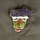 Brooch stone mosaic 'Lesovik', Brooches, Nizhnij Tagil,  Фото №1