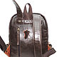  Women's leather backpack brown-red Nyssa Mod R47. Backpacks. Natalia Kalinovskaya. My Livemaster. Фото №10