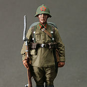 Куклы и игрушки handmade. Livemaster - original item Tin soldier 54 mm. ekcastings. WWII Red Army Soldier 1941. Handmade.