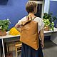 Leather backpack 'asymmetry'. Backpacks. PANI (pani-bag). My Livemaster. Фото №4