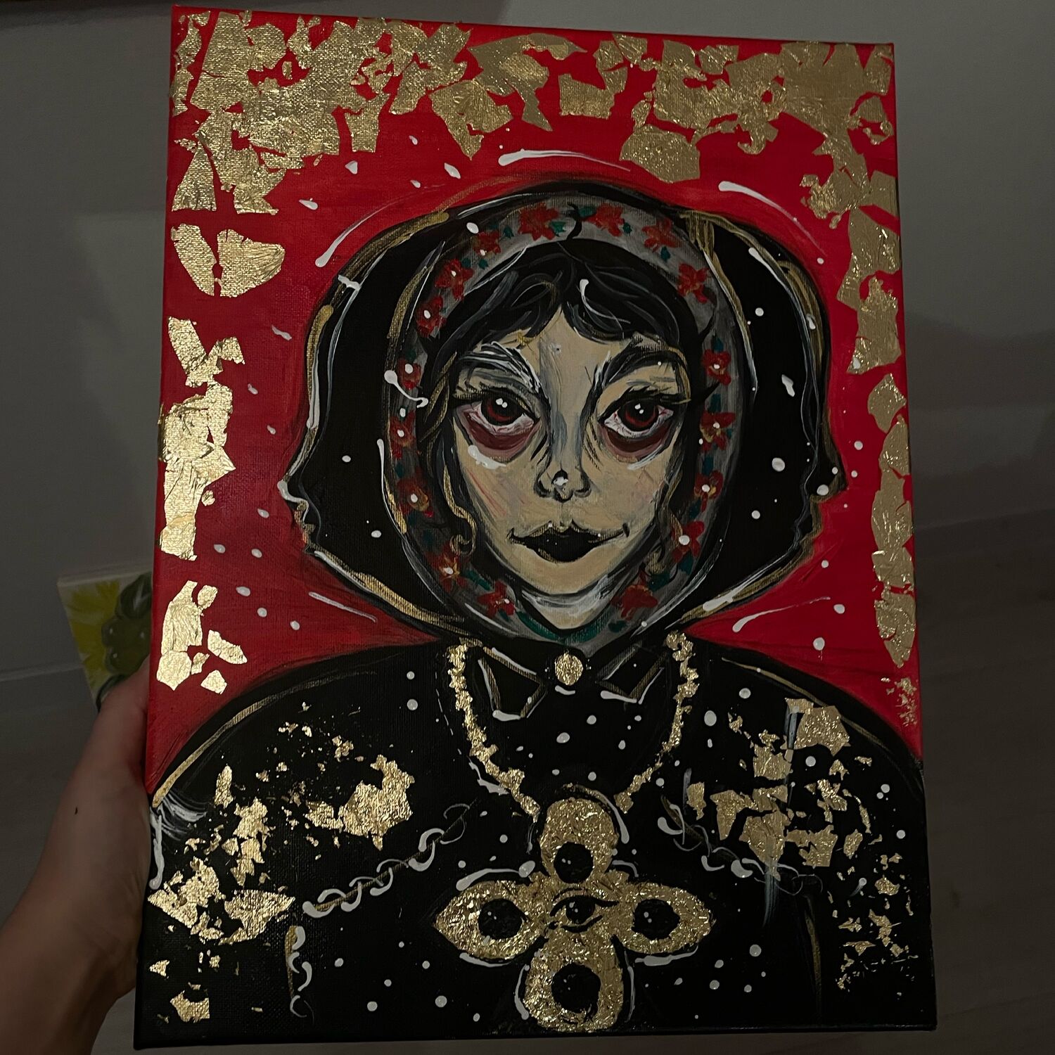 Картина маслом с поталью в интернет-магазине Ярмарка Мастеров по цене ...