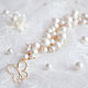 Bridesmaid bracelet of pearls Majorica 'Butterflies in the stomach', Bracelets, Krasnogorsk,  Фото №1