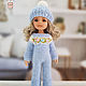 Order Clothes for Paola Reina dolls. Pale blue set ' Mouse'. DeSouris (desouris). Livemaster. . Clothes for dolls Фото №3