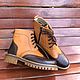 Order Shoes: Inspektor long ' dark brown leather/light brown leather». Hitarov (Hitarov). Livemaster. . Boots Фото №3