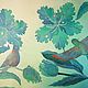 Птицы небесные с ясным солнышком. Платки. Кудринецкая Ульяна Валентиновна (ulianabatik). Интернет-магазин Ярмарка Мастеров.  Фото №2