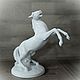 Porcelain figurine, horse, Wallendorf, Germany, Vintage statuettes, Munster,  Фото №1