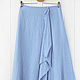Order Boho style skirt made of blue linen. etnoart (etnoart). Livemaster. . Skirts Фото №3