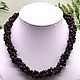Necklace natural garnet stone, Necklace, Moscow,  Фото №1