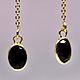 Onyx MINI drop earrings-pendants. Earrings. Mala by Jemma. Online shopping on My Livemaster.  Фото №2
