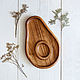 Деревянная тарелка - Авокадо, Детская посуда, Новосибирск,  Фото №1
