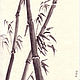 Heron, Sakura, bamboo, Sumi-e, ink. Pictures. Faina-art. Online shopping on My Livemaster.  Фото №2