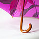 Зонт-трость расписной Орхидея и Птичка. Зонты. Umbrella Fine Art зонты с росписью. Ярмарка Мастеров.  Фото №6