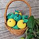  Wicker basket with juicy apples, Interior elements, Liski,  Фото №1