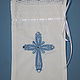 Cross or curl storage pouch. Baptismal pouch. Gradeva Anna Christening sets (krestimbaby). My Livemaster. Фото №4