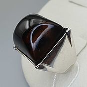 Украшения handmade. Livemaster - original item Silver ring with rauchtopaz 18h17 mm. Handmade.
