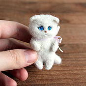 Украшения handmade. Livemaster - original item Miniature Cat baby brooch. Handmade.
