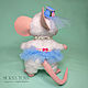 Mouse Lila. fur toy. White mouse. Stuffed Toys. Marina Eretnova. My Livemaster. Фото №4