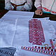 Rushnik con bordado bordado de punto de Cruz del patrón de la aldea Ust-Kachka prakamya. Towels2. A-la-russe (a-la-russe). Ярмарка Мастеров.  Фото №4