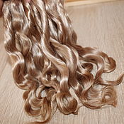 Материалы для творчества handmade. Livemaster - original item Hair for dolls is natural. ( Golden-brown). Handmade.