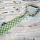 Children's tie light green plaid, Ties, Moscow,  Фото №1