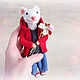 Order Stuart Little, a toy based on a photo. ufawooltoys (ufawooltoys). Livemaster. . Felted Toy Фото №3