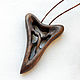 Pendant-Amulet made of wood ' shark's Tooth '(walnut), Pendant, Krasnodar,  Фото №1