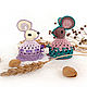 Handmade toys. AMIGURUMI. Knitting. Mice. (set of 2 pcs.), Christmas gifts, Novosibirsk,  Фото №1