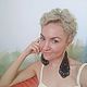 Order Lace Black Earrings. Ekaterina Panfilova. Livemaster. . Earrings Фото №3