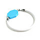 Order Blue magnet bracelet 'Blue sky' white bracelet. Irina Moro. Livemaster. . Bead bracelet Фото №3