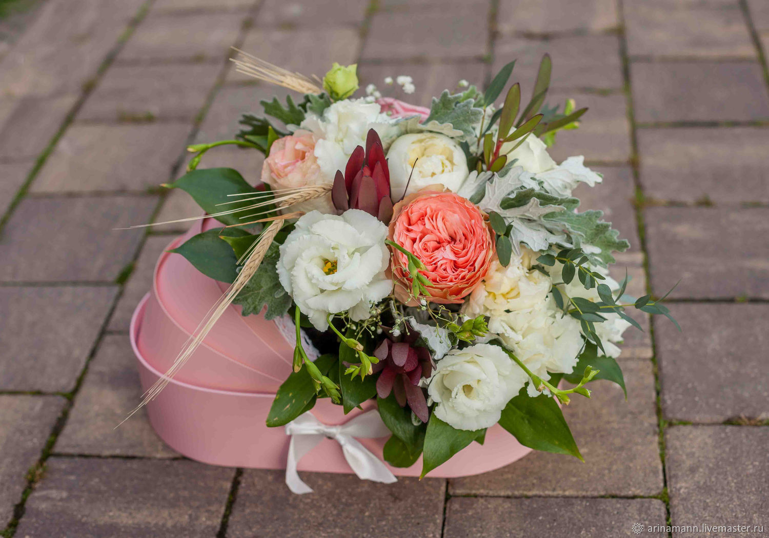 Цветы в люльке с пионами, букет в коляске на выписку мальчика в ...