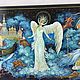The Swan Princess.Decorative panel, miniature, Pictures, Yuzha,  Фото №1