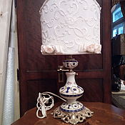 Винтаж handmade. Livemaster - original item Vintage lamps: Vintage lamp with a beautiful shade. Handmade.