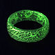 Glowing in the dark ring 'Meteorite' green, Rings, Kostroma,  Фото №1