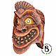 Order Carved mask made of wood 'Joyful Tikki'. Carved masks from Serg Bula. Livemaster. . Interior masks Фото №3