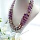 Necklace with natural pearls and amethysts. Necklace. Magical Beauty Gems. My Livemaster. Фото №4