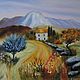 Tuscany. Autumn in the mountains. Oil painting. Pictures. Kind paintings by Irina Belozerova. Online shopping on My Livemaster.  Фото №2