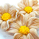 Flower beads lampwork beige. Beads1. Ata-glass. Online shopping on My Livemaster.  Фото №2