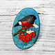 'Bullfinch on a branch ' handmade soap bird gift, Soap, Moscow,  Фото №1