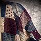 Knitted shawl 'Burgundy', Shawls, Novosibirsk,  Фото №1