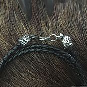 Русский стиль handmade. Livemaster - original item Leather cord braided 