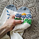 Вязаные носки с вышивкой "Flower", Носки, Иркутск,  Фото №1