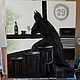 Интерьерная большая картина маслом. Бэтмен Подарок, Картины, Краснодар,  Фото №1